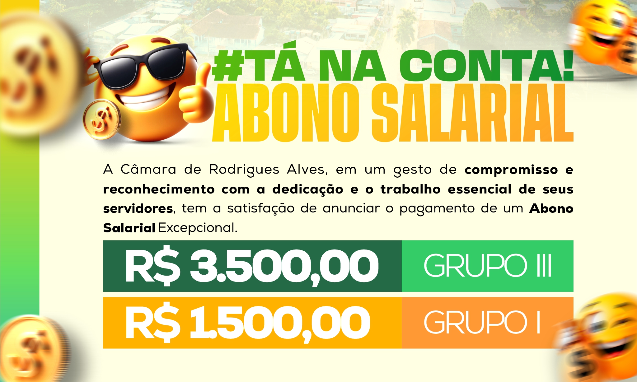 Câmara de Vereadores de Rodrigues Alves vai pagar abono salarial excepcional aos servidores do Legislativo municipal