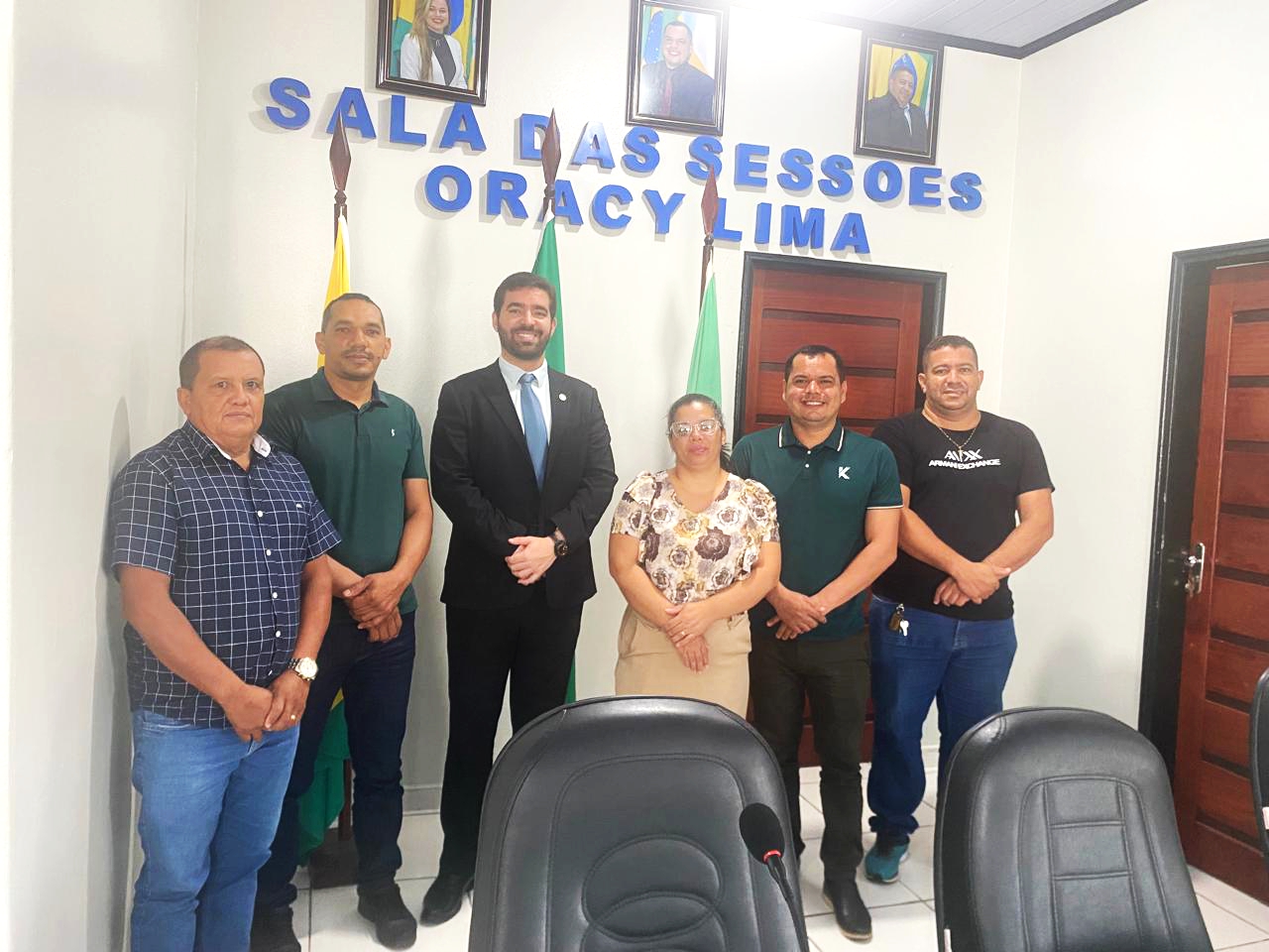 Vereadores de Rodrigues Alves recebem a visita institucional do Promotor de Justiça Dr. Gabriel